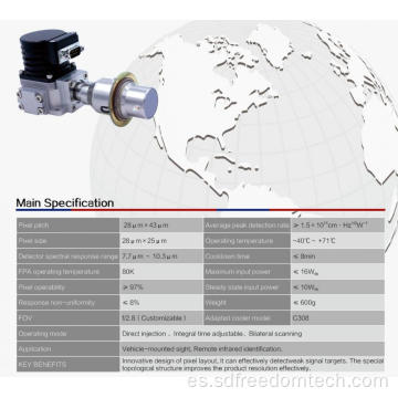 Detector infrarrojo enfriado por LW576X4